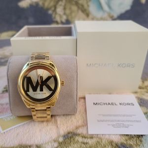 Michael Kors Janelle Three-Hanh Gold-Tone Watch